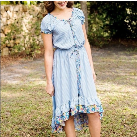 Matilda Jane Come Away With Me Stripe Floral Dress - Picture 10 of 10